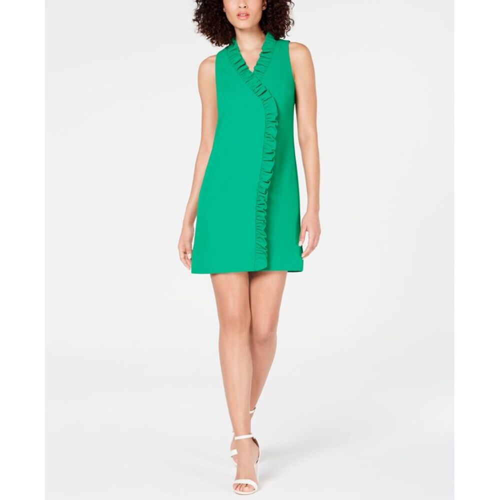 Trina Turk Relaxation Ruffled Faux Wrap Dress